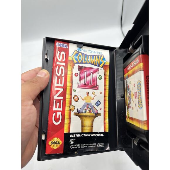 Sega Genesis Columns III 3 Revenge of Columns Complete w/Cartridge, Box & Manual - Picture 8 of 10
